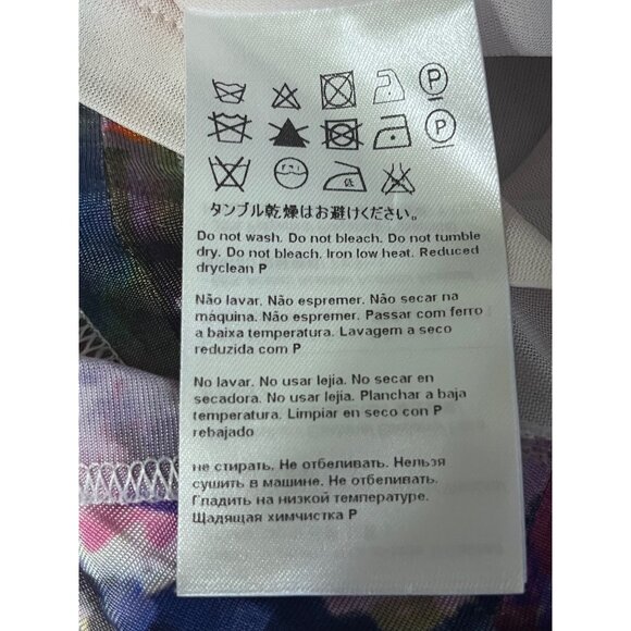 ESCADA Dress Deniel Fantasy Floral Knee Length Sleeveless Dress Multicolor US 6 - Picture 11 of 14